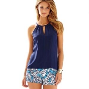 Lilly Pulitzer Hippy Happy Shake Walsh Shorts 100% Cotton Size 0